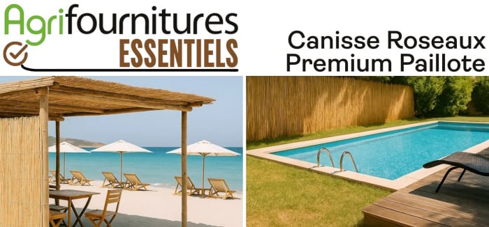 Canisse Roseaux Premium spéciale PAILLOTE